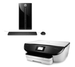 HP 460-a080na Desktop PC & ENVY 5546 All-in-One Printer Bundle